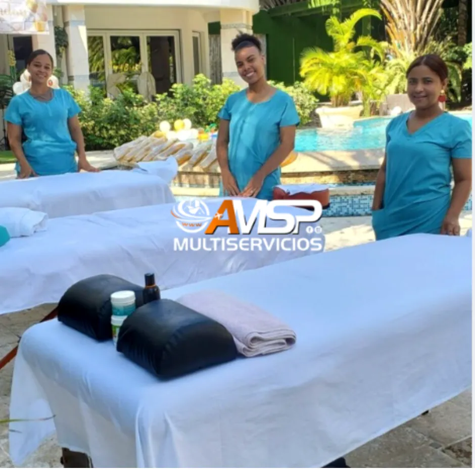 Professional mobile massage team in Puerto Plata Dominican Republic
